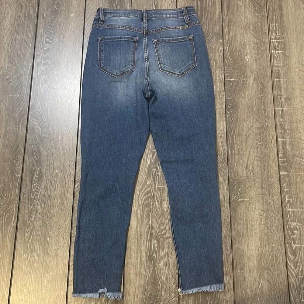 KanCan Button Fly Distressed Blue Jeans Women's Size 5 / 26 - Picture 5 of 10